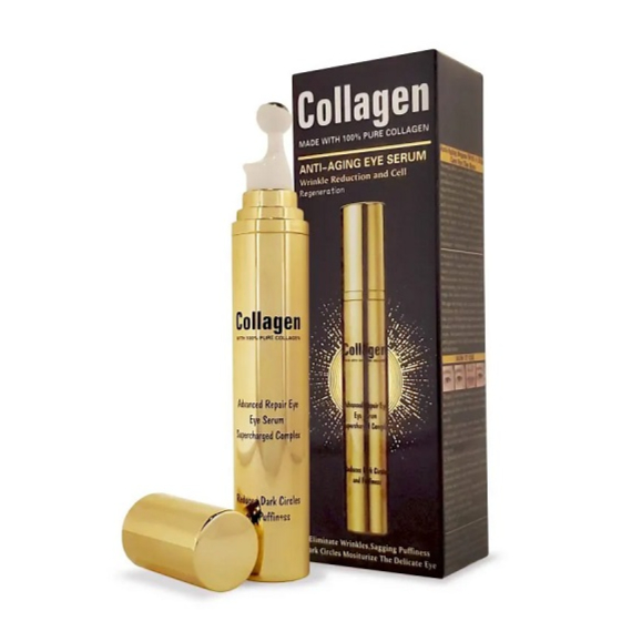 سرم ضد چروک و پیری دور چشم وکالی کلاژن wokali collagen - روشن‌کننده‌ حلقه های تیره زیر چشمرفع‌کننده‌ پف‌ها،سفید کننده و آبرسان پوستترمیم کنندگی خطوط و چین چروک دور چشمحاوی 100 درصد کلاژن خالص و کلاژن ساز پوستافزایش گردش خون و برطرف کننده گودی و تیرگیحذف کننده چروک زیر چشم و نقاط تیره دور چشم