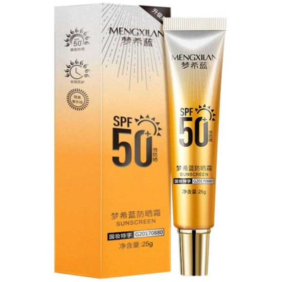 ضد آفتاب Mengxilan SPF50 - ضد آفتاب ماندگار روغنضد آفتاب صورت بدن سفید کننده پوستمراقبت از پوست خورشیدی مرطوب کننده و مرطوب کننده