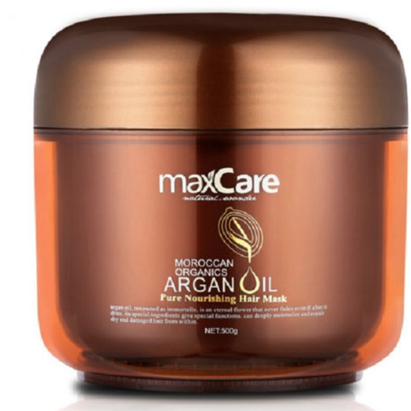 ماسک موی MaxCare حاوی روغن آرگان - براق کنندهآبرسانی به موجوان سازی موتغذیه کننده مودادای روغن آرگانمناسب موهای صدمه دیده و رنگ شدهمناسب موهای آسیب دیده در اثر حرارت و مواد شیمیایی و موهای رنگ شده