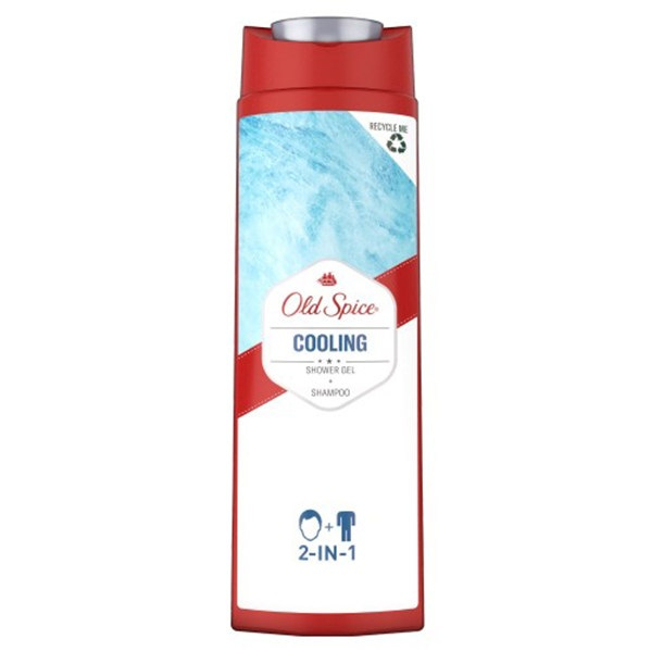 ژل شستشو مو و بدن اولد اسپایس Old Spice مدل Cooling 2in1 - مخصوص آقایاندارای بافت فومیبدون پارابن و الکلمناسب برای انواع پوستعدم آسیب رساندن به پوست بدنحاوی اسید سیتریک و نمک معدنیماندگاری عطر روی بدن تا 7 ساعتایجاد حس راحتی و سبکی روی پوستدوکاره/ شستشوی همزمان پوست و موهنگام شستن کف غلیظی ایجاد می کند