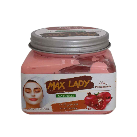 ماسک شنی مکس لیدی عصاره انار Max Lady - 
کیفیت بی نظیر
مناسب انواع پوست
پاکسازی عمیق پوست

حاوی عصاره طبیعی انار

